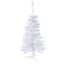 3ft. Pre-Lit Woodbury White Pine Slim Artificial Christmas Tree, Green Lights